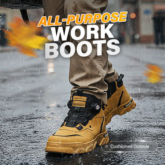 Men's Outdoor Swivel Buckle Work Shoes 🔄👞 – Waterproof 💦, Anti-slip 🚶♂️, Comfortable , Breathable 🌬️