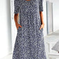 🌸2025 NEW SALES - 50% OFF🌸Casual Women Cotton Scoop Neck Floral Dress (8 Colors with Pockets)