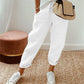 Casual cotton and linen pants for women