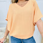 💥Women's V-Neck Versatile Casual Bat Sleeve T-Shirt Tops