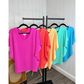 💥Women's V-Neck Versatile Casual Bat Sleeve T-Shirt Tops