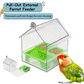 🦜Pull-Out External Parrot Feeder🏠