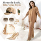 🍂Limited-Time 50% OFF🍂V-Neck Casual Slit Knitted Two-Piece Set