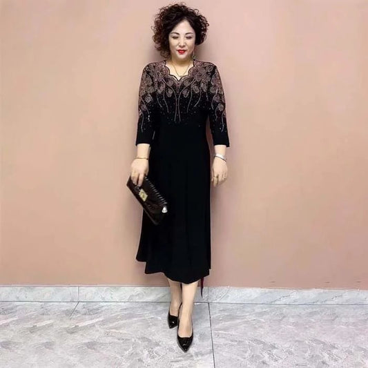 🔥Hot Sale 🔥Women’s Noble Elegant Dress With Glitter Neckline