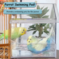 🦜Parrot Swimming Pool 🌊& Pull-Out External Parrot Feeder🏠