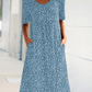 🌸2025 NEW SALES - 50% OFF🌸Casual Women Cotton Scoop Neck Floral Dress (8 Colors with Pockets)