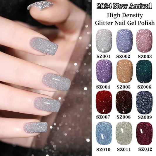 💥High Density Glitter Nail Gel Polish