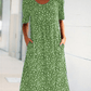 🌸2025 NEW SALES - 50% OFF🌸Casual Women Cotton Scoop Neck Floral Dress (8 Colors with Pockets)