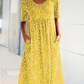 🌸2025 NEW SALES - 50% OFF🌸Casual Women Cotton Scoop Neck Floral Dress (8 Colors with Pockets)