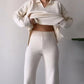 🍂Limited-Time 50% OFF🍂V-Neck Casual Slit Knitted Two-Piece Set