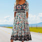 49% OFF🔥Women’s Elegant Bohemian Print Dress
