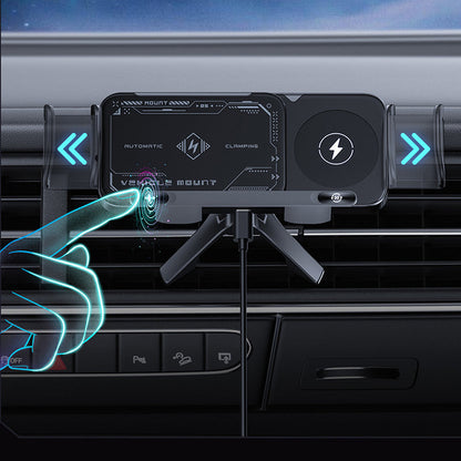 📱High Intelligent Folding Screen Car Wireless Charging Phone Holder