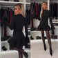 Chic Women's Slim Fit Flared Sleeve Mini Dress
