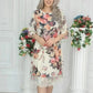 New Arrival🌸Women's Elegant Rose Print Loose Dress