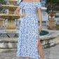 Women's Elegant Floral Off-Shoulder Dress