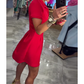 Women's Chic Casual Lapel Collar A-line Dress