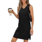 💕 Gentleness meets practicality!👗 Women’s V-Neck Tank Mini Dress