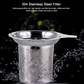 Premium 304 Stainless Steel Tea Strainer