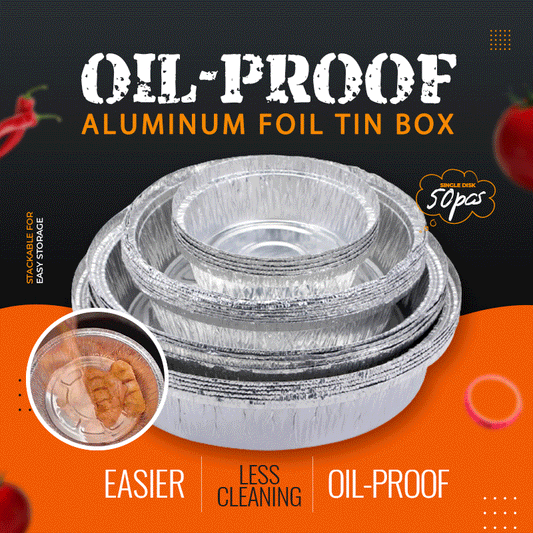 🔥Factory Direct Sales🔥Oil-Proof Aluminum Foil Tin Box