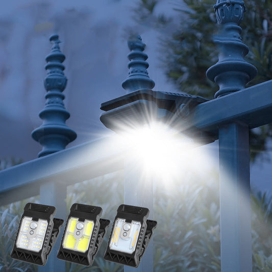 🌿 Solar clip light with motion sensor – 🔥Perfect for gardens, balconies, and patios! 🏡✨