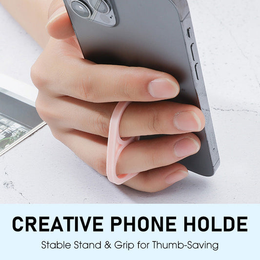 Creative Phone Holder: Stable Stand & Grip for Thumb-Saving