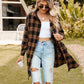 🔥2025 NEW SALES - 50% OFF🔥Women's Autumn Button Down Flannel Shirts Plaid Shacket Collared Long Jacket Coats