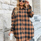 🔥2025 NEW SALES - 50% OFF🔥Women's Autumn Button Down Flannel Shirts Plaid Shacket Collared Long Jacket Coats