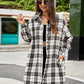 🔥2025 NEW SALES - 50% OFF🔥Women's Autumn Button Down Flannel Shirts Plaid Shacket Collared Long Jacket Coats