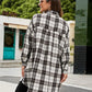 🔥2025 NEW SALES - 50% OFF🔥Women's Autumn Button Down Flannel Shirts Plaid Shacket Collared Long Jacket Coats